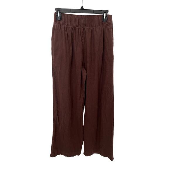 Abercrombie and Fitch Linen Blend Ultra High Waisted Leg Pants - Small - Picture 2 of 5